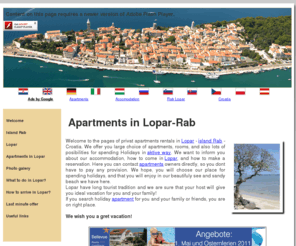 lopar.co.uk: Lopar.co.uk | Apartments in Lopar - Island  Rab - Croatia | Private accomodation,  sandy beach,
Big choise of privat apartments in Lopar, island RAB - CROATIA. Direct contact with owners.