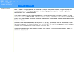 codeminded.org: Codeminded - consultancy & software development, expertise
Philip Van Hoof consultancy & software development, expertise