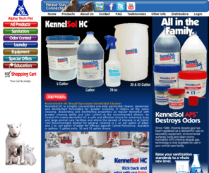 kennelsolhc.com: Alpha Tech Pet KennelSol® High Concentrate Broad Spectrum Germicidal Cleaner
KennelSol HC is a highly concentrated one-step germicidal cleaner, deodorizer and disinfectant formulated for greater economy. Alpha Tech Pet offers a full line of cleaners, disinfectants, deodorizers, hand hygiene, laundry and bowl wash systems specifically designed for the animal care professional