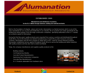 alumanation.com: Index
Manufacturers products for the building and allied industry through hardware, building and material merchants. 