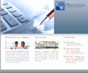 cwaccounting.com: CW Accounting
accounting for personal and business tax preparation