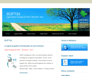 soft33.net: Soft33 - Logiciel infirmier homologué par l'Inami - MyCareNet - Vinca
Soft33 - LE Logiciel infirmier homohologué par l'Inami - MyCareNet - Vinca