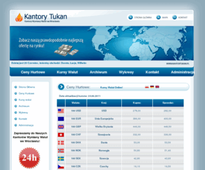 kantortukan.pl: KANTORTUKAN.PL • > 24H!  
       
 
.style3 {
	text-align: left;
	background-image: url('images/tab007.JPG');
}
.style4 {
	text-align: center;
	background-image: url('images2/tab1.jpg');
}
.style6 {
	text-align: center;
	background-image: url('images2/tab2.jpg');
}

.style24 {
	margin-right: 0px;
	margin-top: 0px;
	margin-bottom: 0px;
	text-align: left;
}
.style26 {
	text-align: center;
	background-image: url('images/tab007.JPG');
	color: #FFFFFF;
}

.style30 {
	font-size: small;
}

.style23 {
	color: #006699;
}
div#logo {
	width:1000px;
	height:208px;
	background-image:url('images/t2.jpg')
}
.style32 {
	color: #FF0000;
}
Kantory Wymiany Walut we Wrocławiu Zobacz naszą prawdopodobnie najlepsza oferta na rynku! Jesteśmy do dyspozycji 24h/dobę!