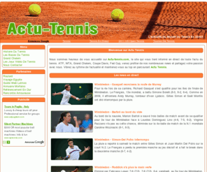 actu-tennis.com: Actu tennis
Toute l'actu du tennis en direct. Les résultats, les classements ATP et WTA, les matchs, les joueurs et joueuses...