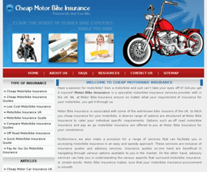 cheapmotorbikeinsurance.info: Cheap Motorbike Insurance - Low Cost Cheap Motorbike Insurance
Looking motor bike insurance at suitable rate with benefits visit cheapmotorbikeinsurance.info. To find it check Cheap Motorbike Insurance Quotes, Low Cost Motorbike Insurance, Cheap Motorbike Insurance and apply here.