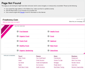freshrenew.com: 404 Not Found 1
Page description