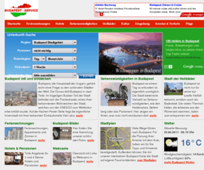 budapest-service.de: Budapest -Service.de - Budapest, Ungarn, Urlaub & mehr
Informationen über Budapest, die Hauptstadt von Ungarn. Sehenswürdigkeiten, Heilbäder, Parks, Nachtleben und vieles mehr über das Paris des Ostens...