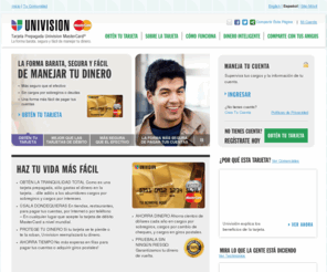 prepagadaunivsion.com: Univision – Tarjeta Prepagada Univision MasterCard
