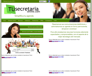 tusecretariaonline.com: Tu secretaria online
secretaria online las 24 horas