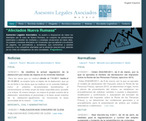 asesoreslegalesasociados.com: Asesores Legales Asociados
Bienvenidos a Asesores Legales Asociados, abogados en Madrid con amplia experiencia en asesoría y consultoría,en diferentes áreas: Derecho Administrativo, Derecho Fiscal, Derecho Penal y Procesal, Derecho Civil y Familia, Derecho Laboral y Seguridad Social, Asesoramiento de Empresas.  