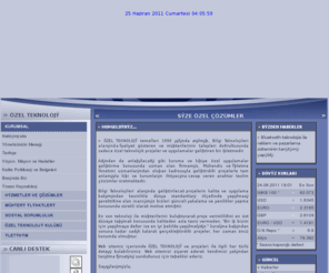 ozelteknoloji.org: Ozel Teknoloji - OzelTech
We have been working as a professional in the field of IT since 1990. We have developed so many private projects for several platforms using a wide range of development tools.