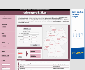 wohnungsmarkt24.de: Immobilien Wohnungen Häuser mieten, kaufen, verkaufen, inserieren - Wohnung - Wohnungssuche  | wohnungsmarkt24.de
Über 900.000 Immobilien, Wohnungen, Häuser. Wohnung & Haus mieten, kaufen oder inserieren. Mietwohnungen, WG finden - Wohnungsmarkt online, Wohnungssuche kostenlos.