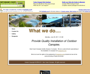 eastcoastcanopies.com: East Coast Canopies
Home_Page