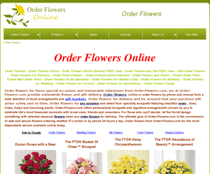 order-flowers.com: Order Flowers | Order Flowers Online | Order Flowers Delivery FREE Vase
Order flowers online by placing online order for same or next day flowers delivery and Get a FREE Vase. Order flowers delivery, gift baskets and more. Order flowers for any occasion.