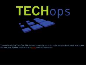 technologyoptimizations.net: TechOps - Coming Soon
