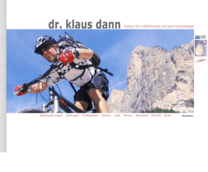 dann.at: Dr. Klaus Dann - Sport-Traumatologie
Klaus Dann - Facharzt für Unfallchirurgie und Sport-Traumatologie