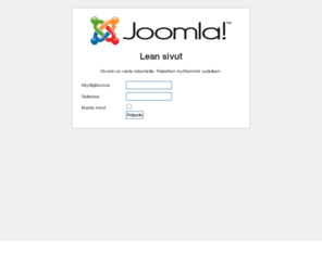 leanarda.com: Teretulemas Lean sivuille
Joomla! - dynaaminen portaali- ja julkaisujärjestelmä