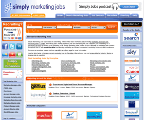 simplymarketingjobs.co.uk: Marketing Jobs | Simply Marketing Jobs
Marketing Jobs - Search 1000s of Marketing jobs including Marketing Assistant Jobs, Marketing Jobs London, Advertising Jobs and Marketing PR Jobs from the UKs leading Marketing recruiters and companies.