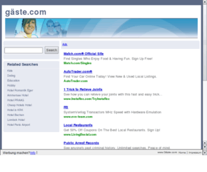 xn--gste-loa.com: www.Gäste.com
Die original Gäste Homepage - www.gäste.com