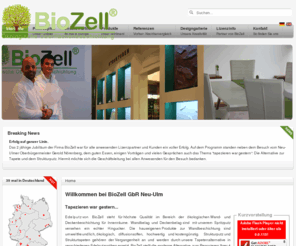 bio-zell.biz: Willkommen bei BioZell
Willkommen bei den Profis für Ökologische Oberflächenbeschichtungen...