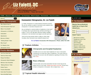 drlizdc.com: Kennewick Chiropractor, Kennewick WA | Dr. Liz Faletti
Kennewick chiropractor, Dr. Liz Faletti of Liz Faletti, Chiropractor. Call the chiropractor in Kennewick who cares: (509) 736 3348