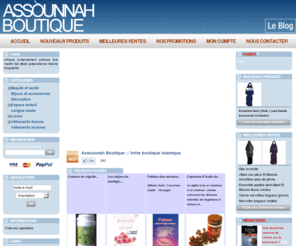 assounnah-boutique.com: Assounnah Boutique, Boutique islamique en ligne, livres islam - 10%, jilbeb, santé et bien être, produits nature, parfums
Boutique islamique en ligne,  livres, islam, jilbeb, produits nature, santé et bien être