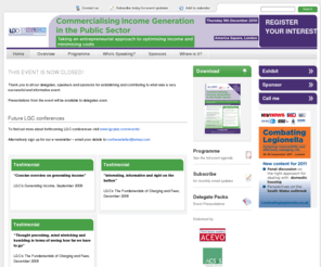 lgcandnlgn-incomegeneration.com: Commercialising Income Generation in the Public Sector
        
						
        - LGC & NLGN Income Generation
The Comprehensive Spending Review is approaching soon and significant budget cuts are expected. It is pivotal that you put in place innovative strategies to optimise income whilst minimising costs.