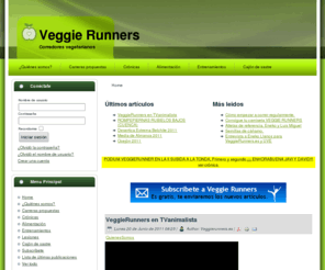 veggierunners.es: Corredores vegetarianos, veggie runners: ¡ Bienvenidos !
Corredores vegetarianos, veggie runners, atletismo popular vegetariano