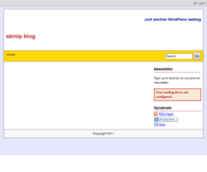 abinlp.com: Just another WordPress weblog
Just another WordPress weblog