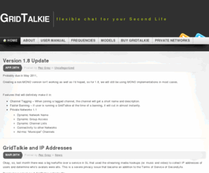 gridtalkie.com: GridTalkie « flexible chat for your Second Life
flexible chat for your Second Life