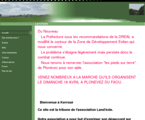 landeole.com: Land'éole - Accueil
Association de défense de l'environnement - Land'éole