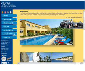 montemarhotel.com: Hotel Montemar Benissa - Spanien Spain Costa Blanca / costablanca
Das Hotel Montemar Benissa liegt 500m. vom Meer an der Costa Blanca zwischen Calpe und Moraira / Spanien 