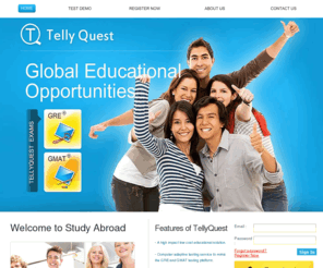 tellyquest.com: TellyQuest - GRE,GMAT Sample and Practise Tests, Online GRE, GMAT Exams
TellyQuest is a Sample testing Portal for GRE and GMAT.Take More practice tests and get yourself familiar with the testing. More GRE and GMAT type questions in our website to help you achieve good scores.