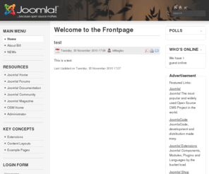 billbegley.com: Welcome to the Frontpage
Joomla! - the dynamic portal engine and content management system