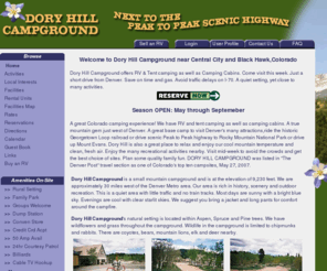 doryhillcampground.com: Dory Hill Campground
Dory Hill Campground, located about 30 miles west of Denver in Golden, Colorado