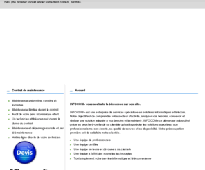 infocomplus.info: Accueil - INFOCOM
INFOCOM  est une société de services spécialisée en solutions informatiques et télécoms