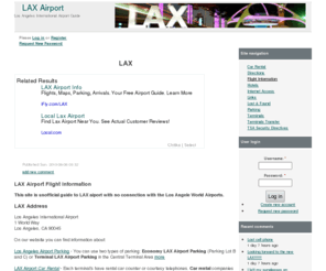 lax-airport.net: LAX
Los Angeles International Airport. All you want to know about LAX airport in one place!