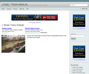 lioneltrainmanual.org: Lionel Train Manuel
Learn all about Lionel trains and repairs