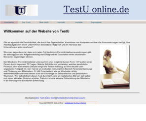 testu-online.com: Startseite
online test zur mitarbeiterbewertung nach forschungsvorgaben der fu berlin