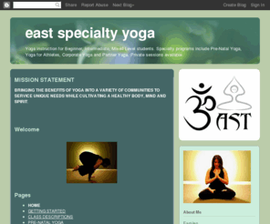 eastspecialtyyoga.com: Blogger: Blog not found
Blogger is a free blog publishing tool from Google for easily sharing your thoughts with the world. Blogger makes it simple to post text, photos and video onto your personal or team blog.