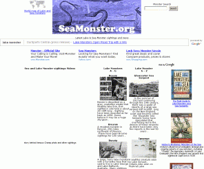 seamonster.org: SeaMonster.org  Lake and Sea Monsters Sightings,videos and news
