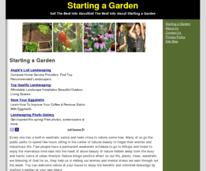 startingagarden.org: Starting a Garden
Starting a Garden