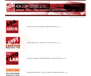 adaservis.cz: ADA COPY SERVIS s.r.o
