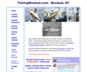 fishingthing.com: Montauk Fishing charter boat for tuna, sharks, striped bass and more.
Montauk fishing charters for inshore, offshore and deep sea