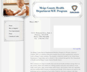 ohwicmeigs.com: Nutrition Education | Meigs County Health Department WIC Program
Home Page