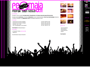 peomaja.ee: Peomaja - peopaik, saun, hostel, juhlatalo, partyhouse
Peomaja rent - saun , hostel , bassein. Pulmad, snnipev vi firmapidu