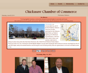 chickasawchamber.com: Chickasaw Chamber of Commerce, Chickasaw, AL, Mobile County
Chickasaw Chamber of Commerce history, events, and meetings