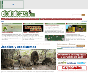 elcotodecaza.net: Portal sobre caza mayor y menor, perros de caza, armas, cartuchería
Información, actualidad y reportajes sobre caza mayor, caza menor, perros de caza, armas y cartuchería, monterías... Además, participa en nuestros foros