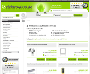 elektro-4000.com: Elektroartikel Online-Shop | elektro4000.de
Elektroartikel Online-Shop mit mehr als 200.000 Artikeln von der Waschmaschine bis zum Phasenprüfer