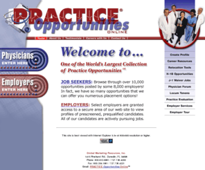 practice-opportunities.com: Physician Jobs at Practice Opportunities™
The leader in J1 visa medical job placement, we find physician jobs the others can't. Our physician recruitment program is dedicated to finding the right health care job for you.